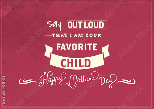 Happy mother's day card