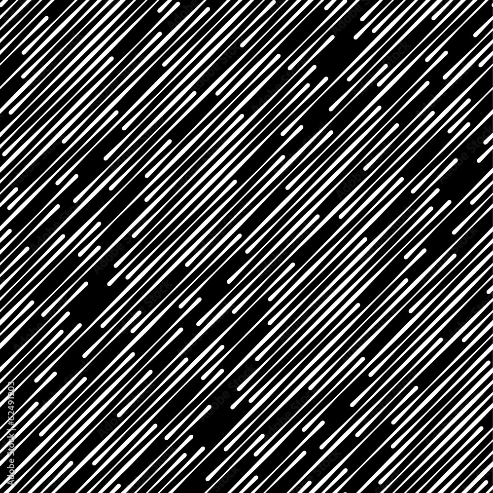 Obraz premium Black and White Abstract Diagonal Stripes Geometric Vector Seaml
