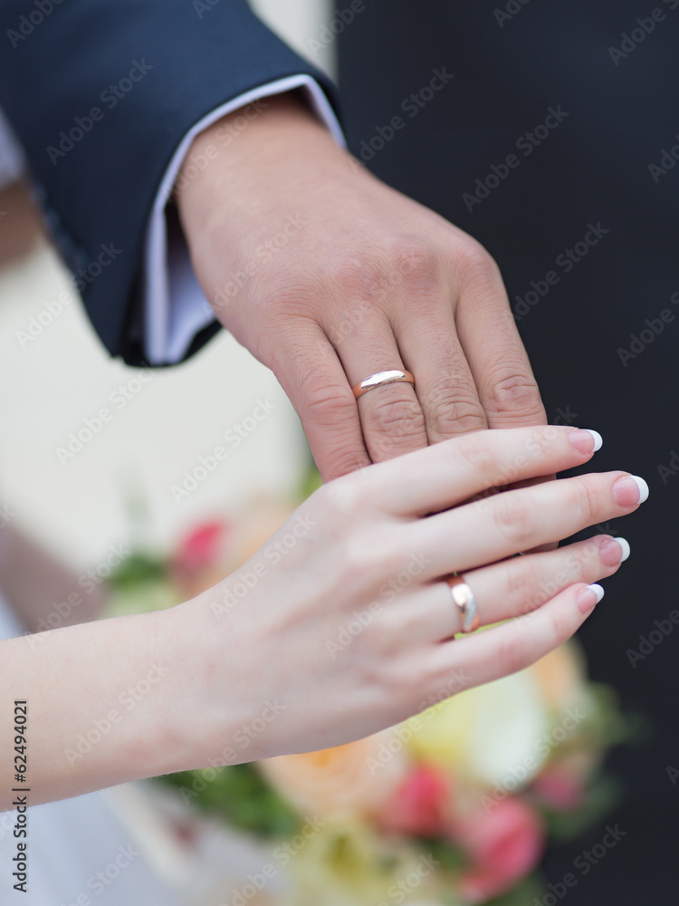 Fototapeta premium Wedding hands