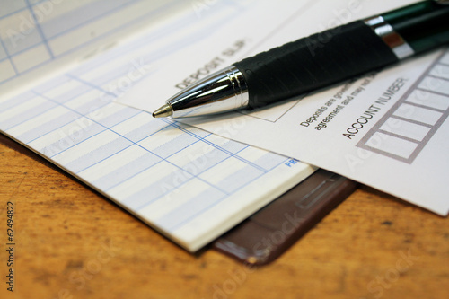 Valokuva Deposit slip with check ledger