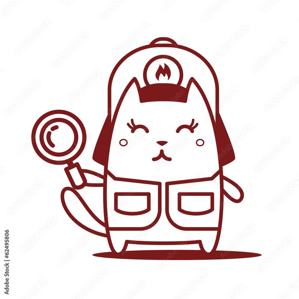 Character firefighter in coveralls and helmet Character firefighter in coveralls and helmet