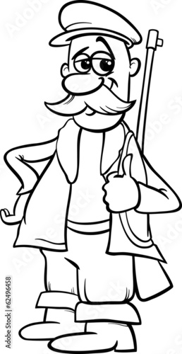 fairy tale hunter coloring page