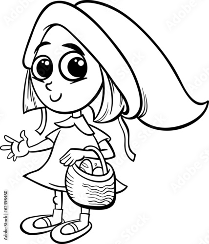 little red riding hood coloring page