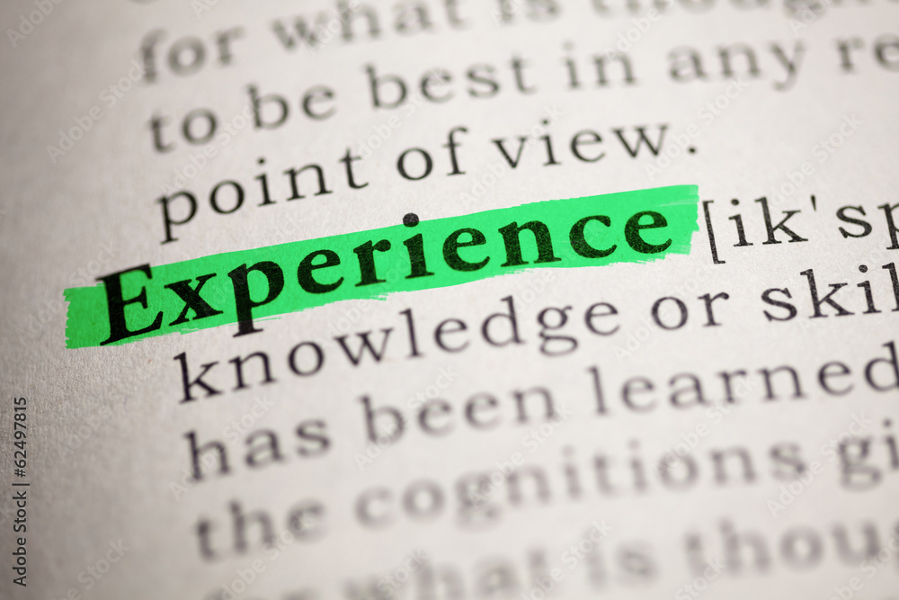 Fototapeta premium Experience