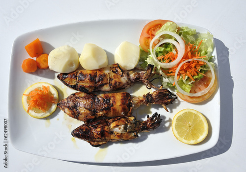 grilled squid photo
