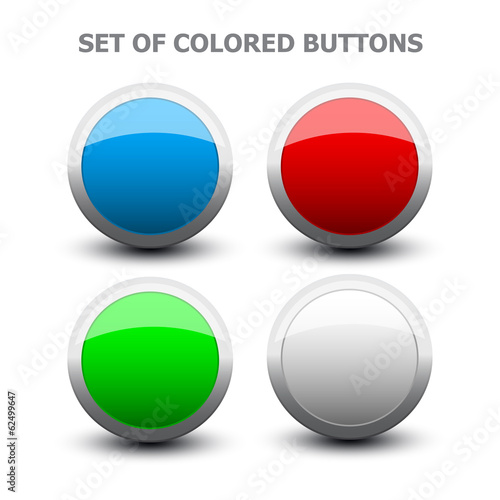 set of colored buttons Free Download set of colored buttons - GFXLoad