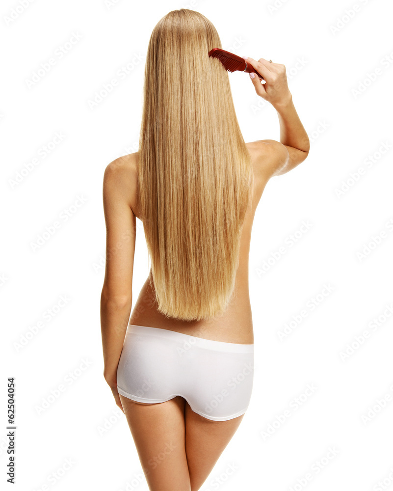 Naklejka premium Straighten hair