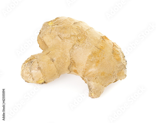 Ginger root isolated on white