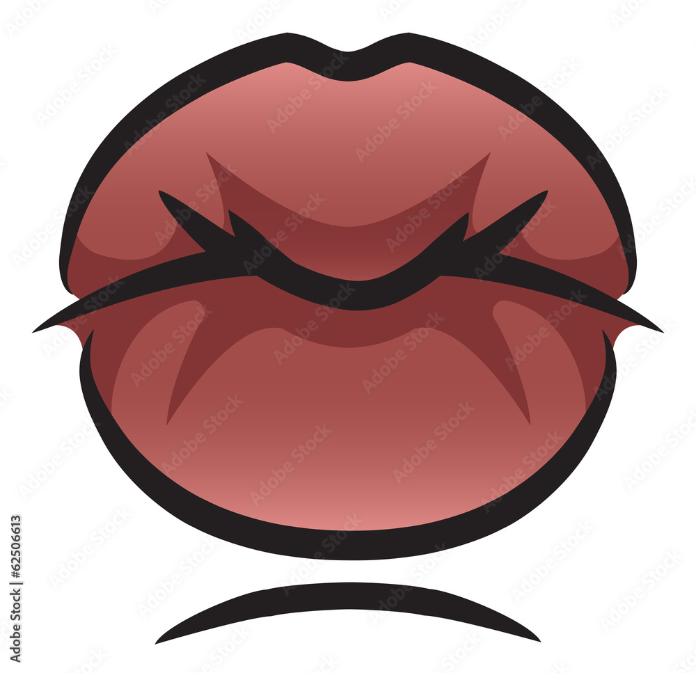 Naklejka premium Kissing Lips