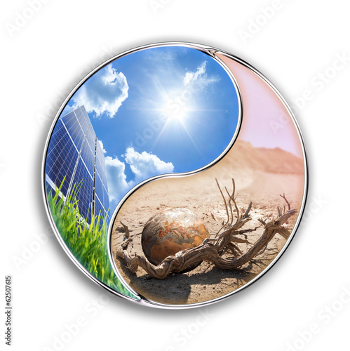 energy solar can save our planet - environment  concept