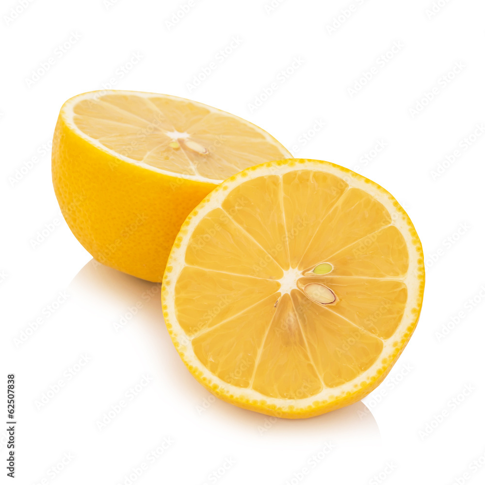 Fresh lemon isolated on white background Fresh lemon isolated on white background
