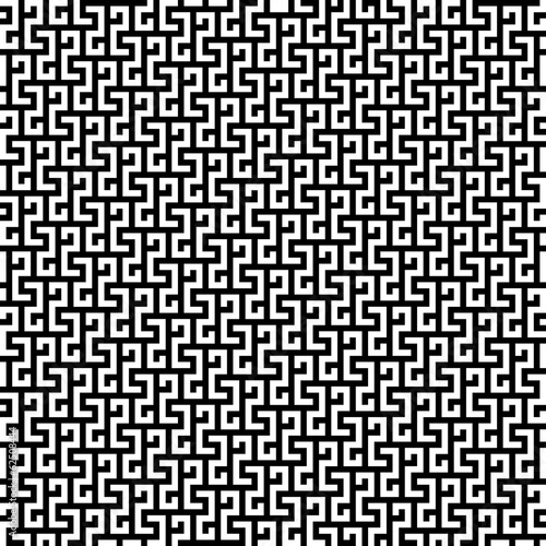 Motif géométrique noir et blanc.