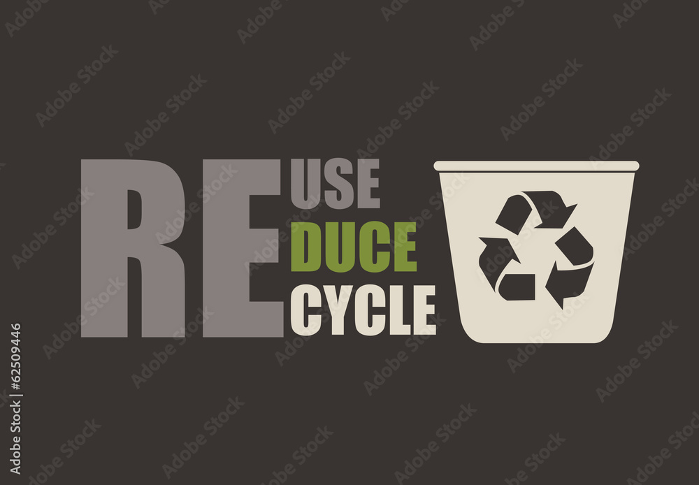 Obraz premium Recycle design