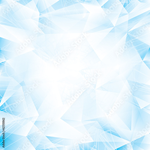Abstract light blue glass or ice background.