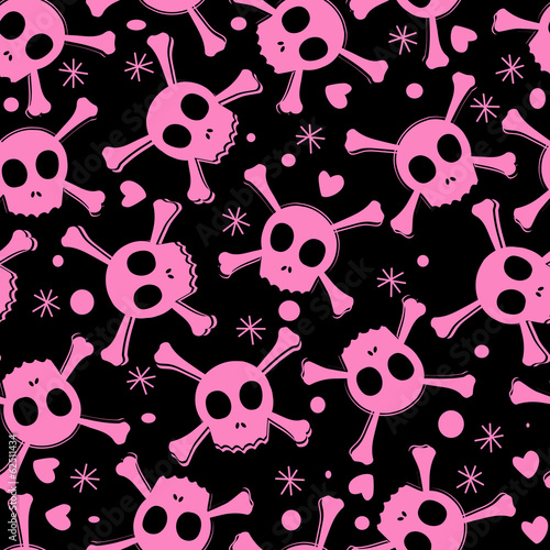 Pirate skull pattern