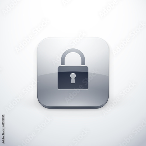 icône bouton internet cadenas sécurité