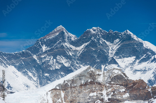 A view of Mt. Everest from Mera peak high camp  Nepal.