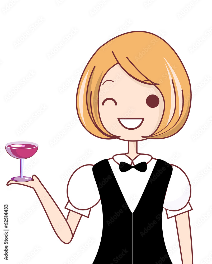 バーテンダーの制服 働く女性イラスト Stock Illustration Adobe Stock バーテンダーの制服 働く女性イラスト Stock Illustration Adobe Stock