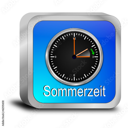 Zeitumstellung Sommerzeit Button