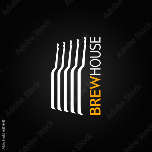 beer glass bottle design background