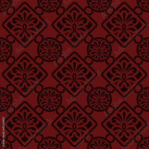 Vector seamless floral pattern, indian style