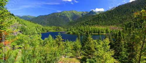 Tableau sur toile Sable lakes. Khamar-Daban, southern Near-Baikal territory.