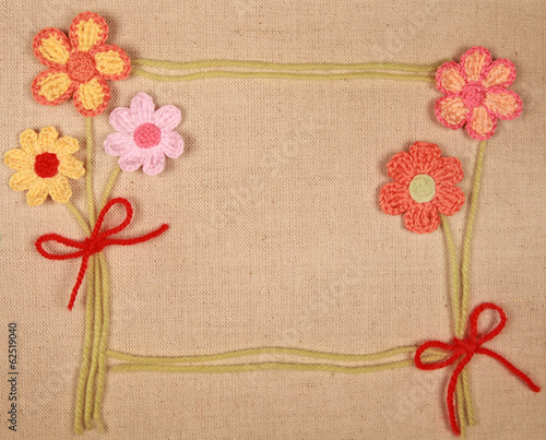 knitted flowers