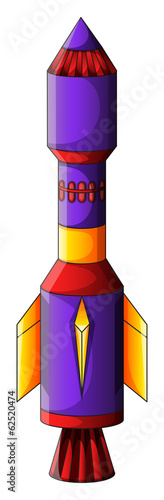 A colorful rocket
