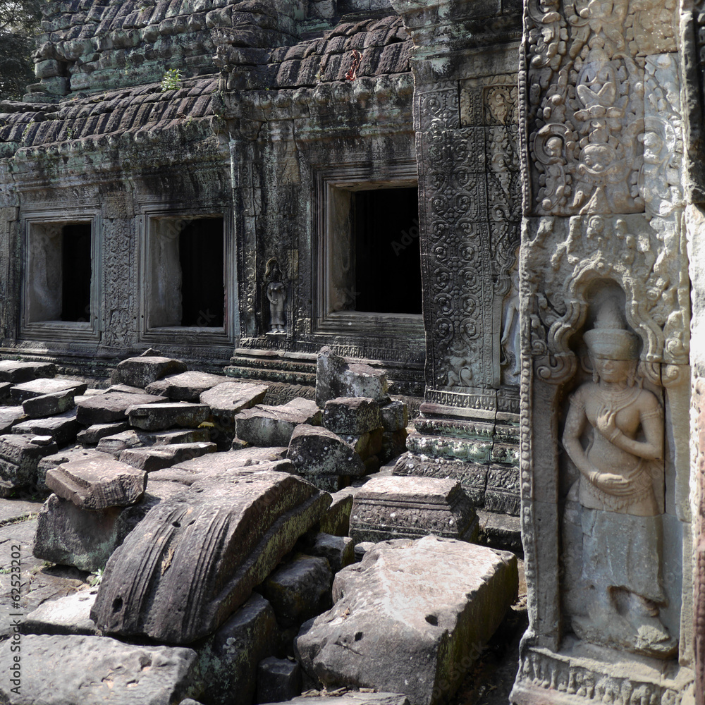 Apsara relief by Preah Khan, Angkor Wat, Cambodia