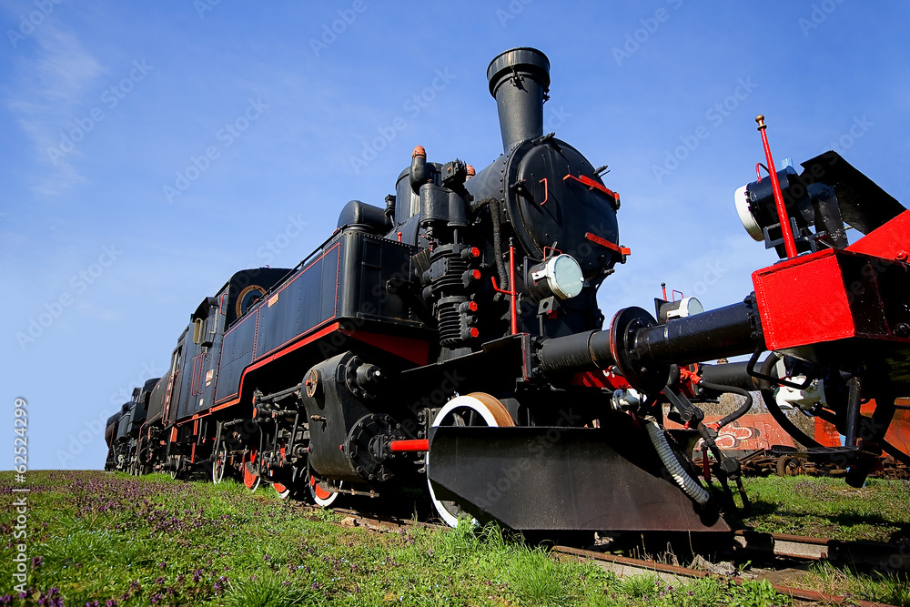 Fototapeta premium Dampflok_Alt_1