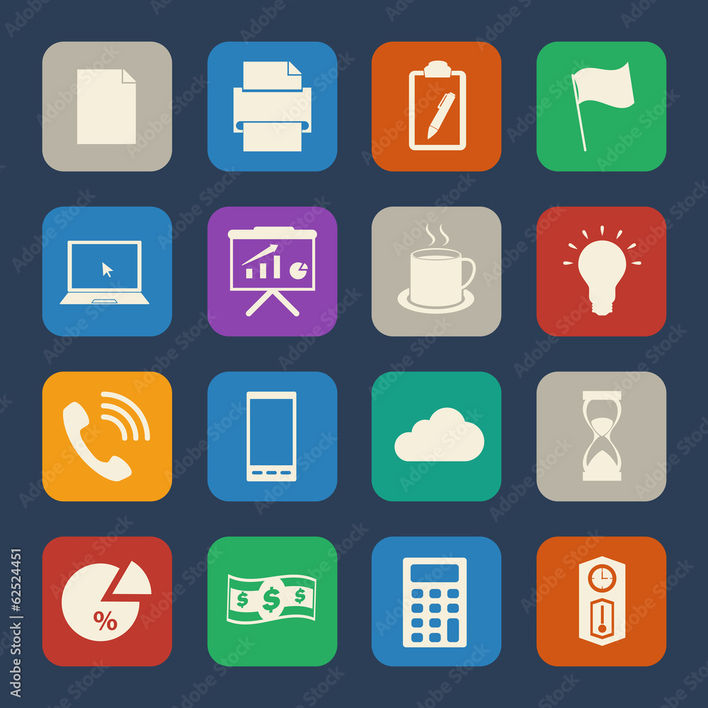 Business and Office Icons set Business and Office Icons set