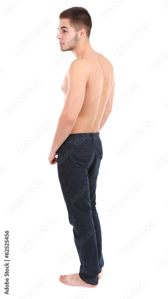 Handsome young man isolated on white Handsome young man isolated on white