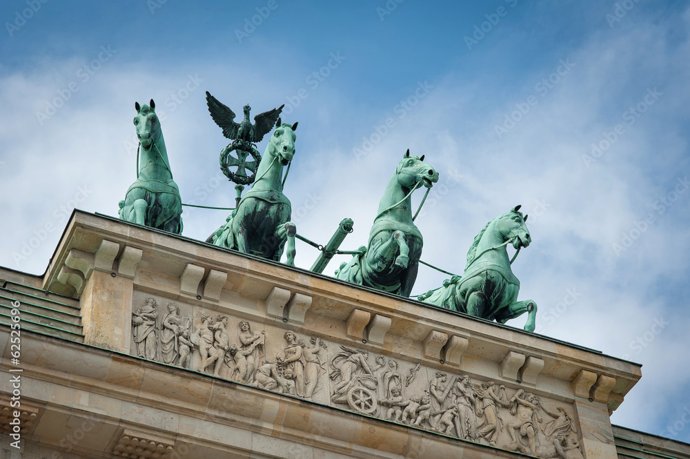 Fototapeta premium Brandenburg Tor detail. Berlin, Germany.
