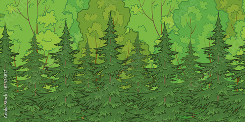 Seamless background, forest