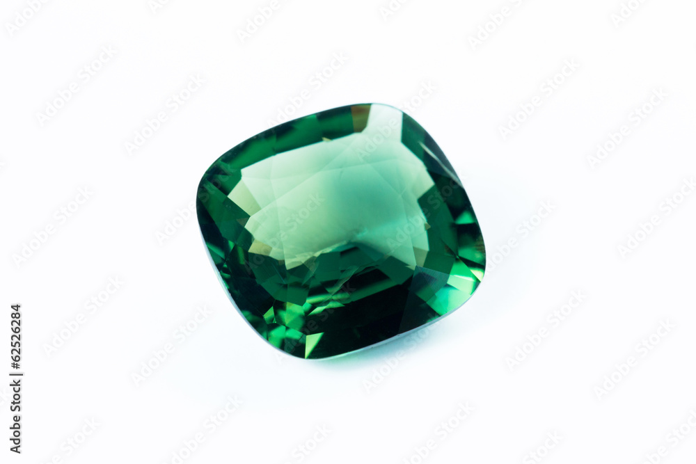 Emerald isolated on white background Emerald isolated on white background