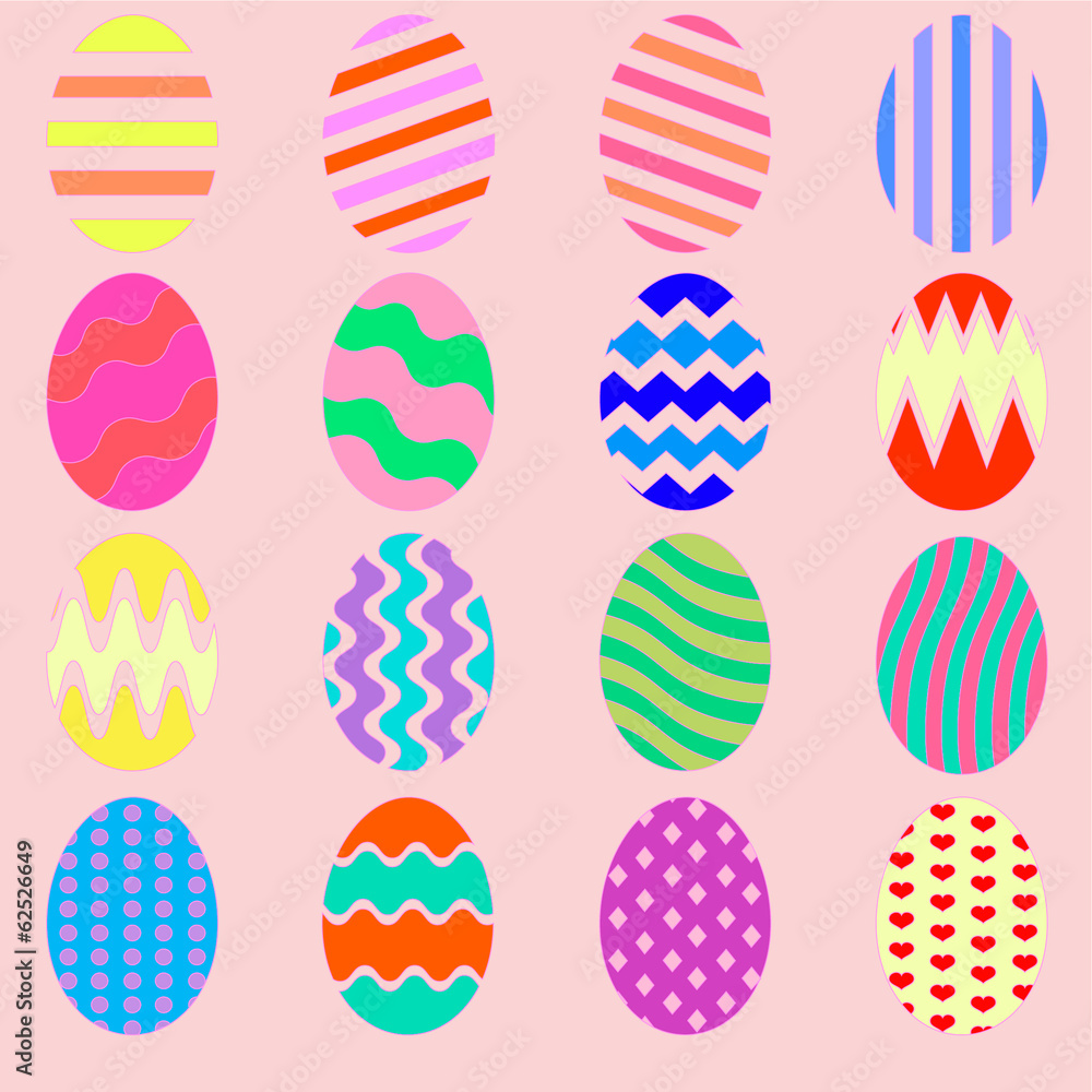 Easter eggs set