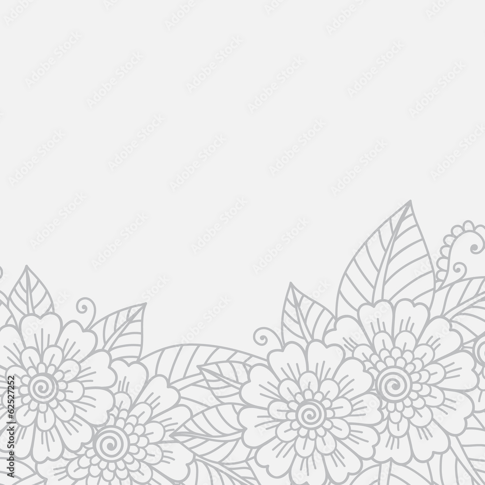 Flower ornament frame Flower ornament frame