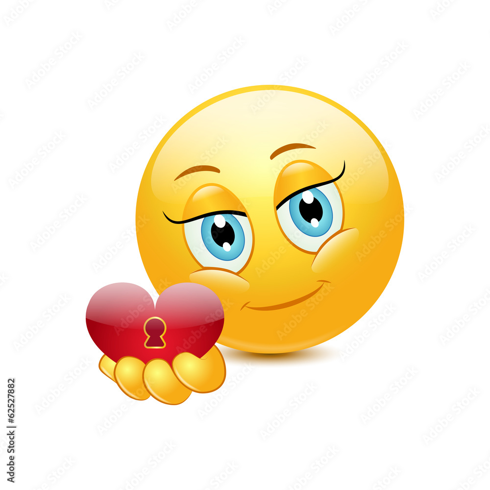 Emoticon giving heart Emoticon giving heart