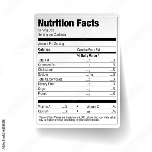 Nutrition Facts Food Label