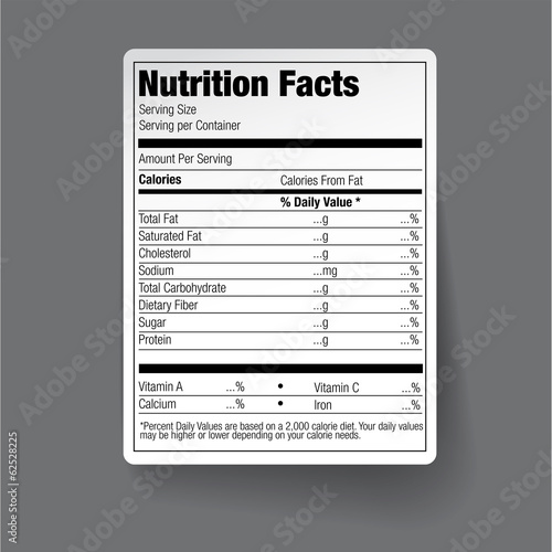 Nutrition Facts Food Label