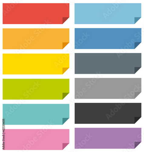 Flat design banners set.