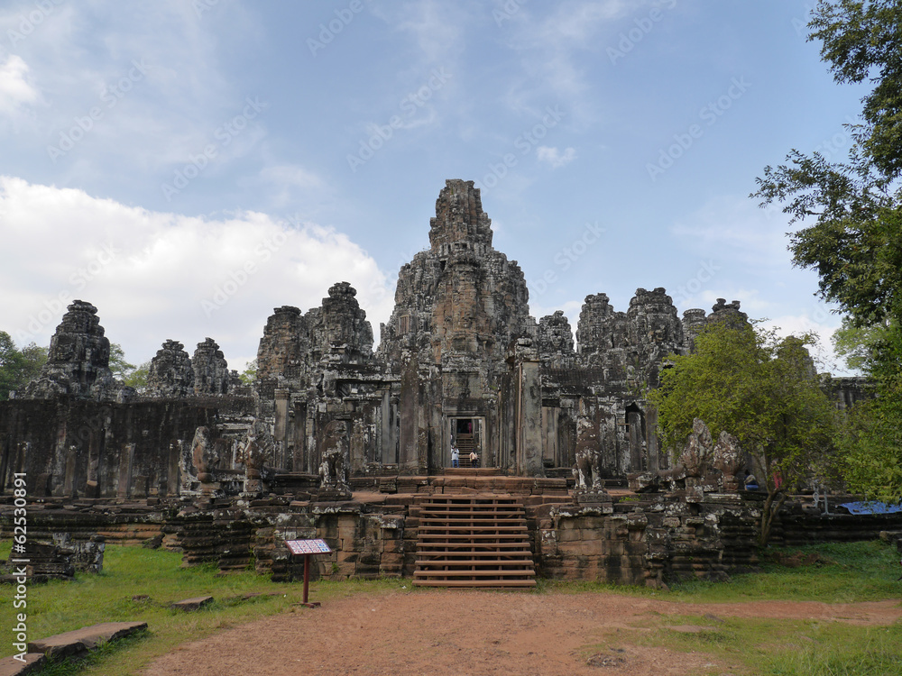 Naklejka premium Bayon Temple, Angkor, Cambodia