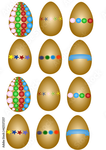 Ostern, Bunte Eier, Ei, Eier