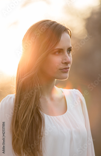 portret girl in park