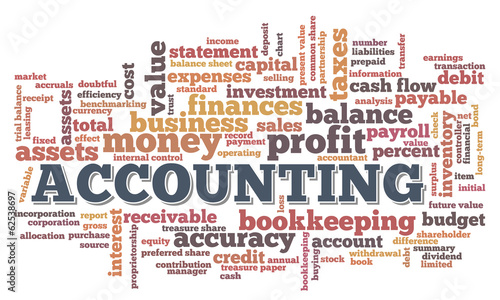 Accounting Word Cloud Word Bubble tags