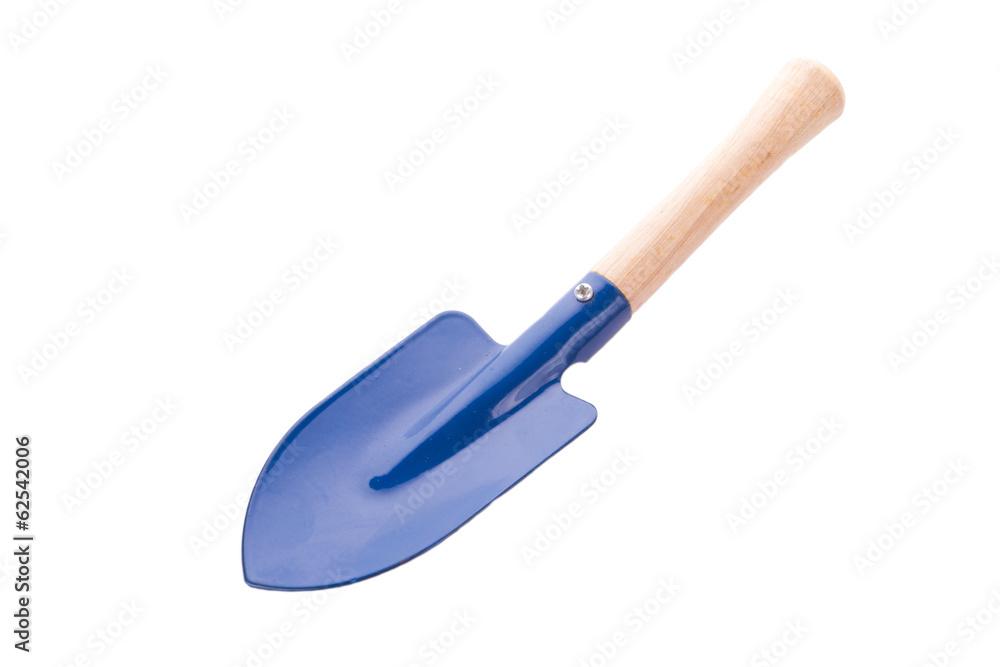 One blue small spade