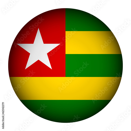 Togo flag button.