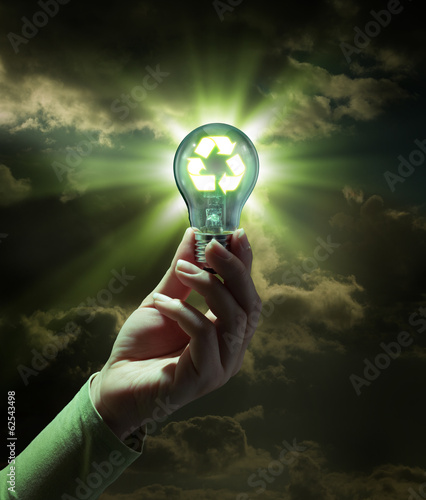 idea green energy - recycle concept