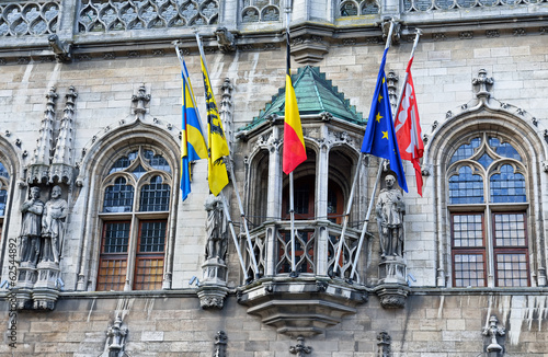 Εκτύπωση καμβά Medieval City Hall of Courtrai or Kortrijk