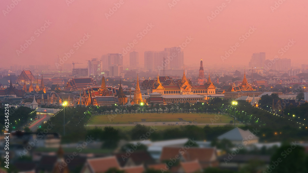 Obraz premium Panorama view of bangkok